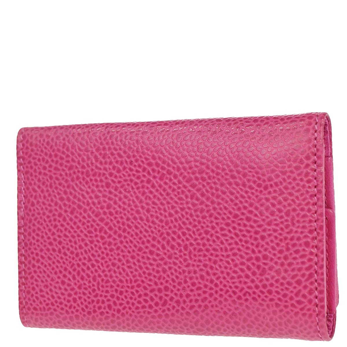 Chanel Pink Caviar Skin Six Hook Key Case Small Good