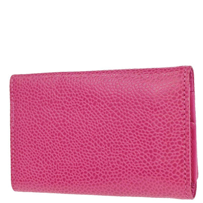 Chanel Pink Caviar Skin Six Hook Key Case Small Good
