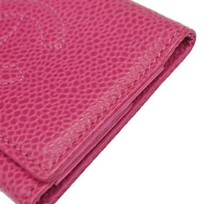 Chanel Pink Caviar Skin Six Hook Key Case Small Good