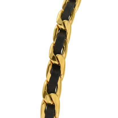 Chanel Chain Belt Medallion Gold Black 95A Small Good