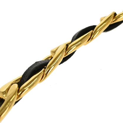 Chanel Chain Belt Medallion Gold Black 95A Small Good