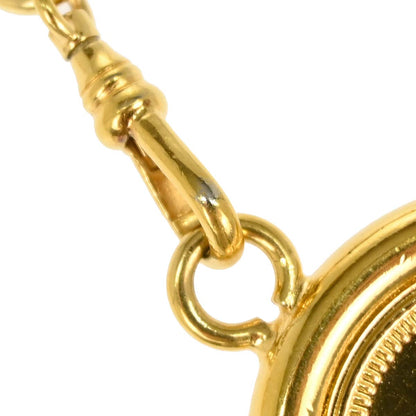 Chanel Chain Belt Medallion Gold Black 95A Small Good