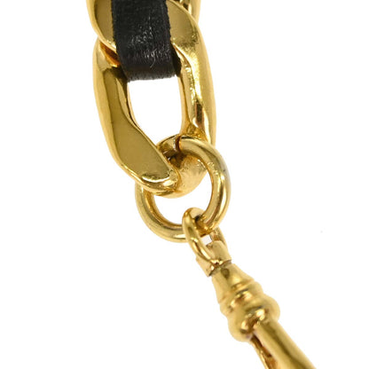 Chanel Chain Belt Medallion Gold Black 95A Small Good