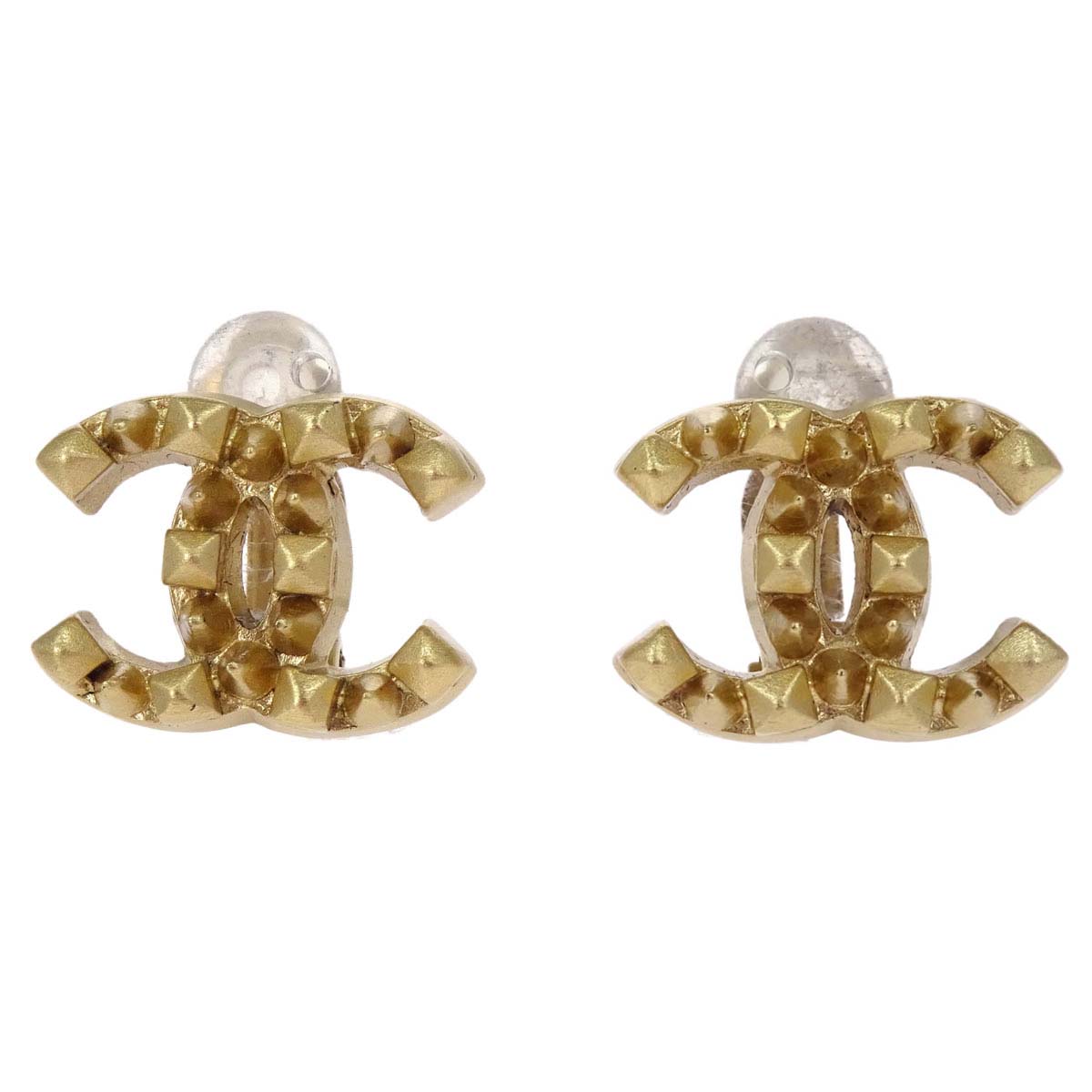 Chanel CC Clip-On Earrings Gold 03P