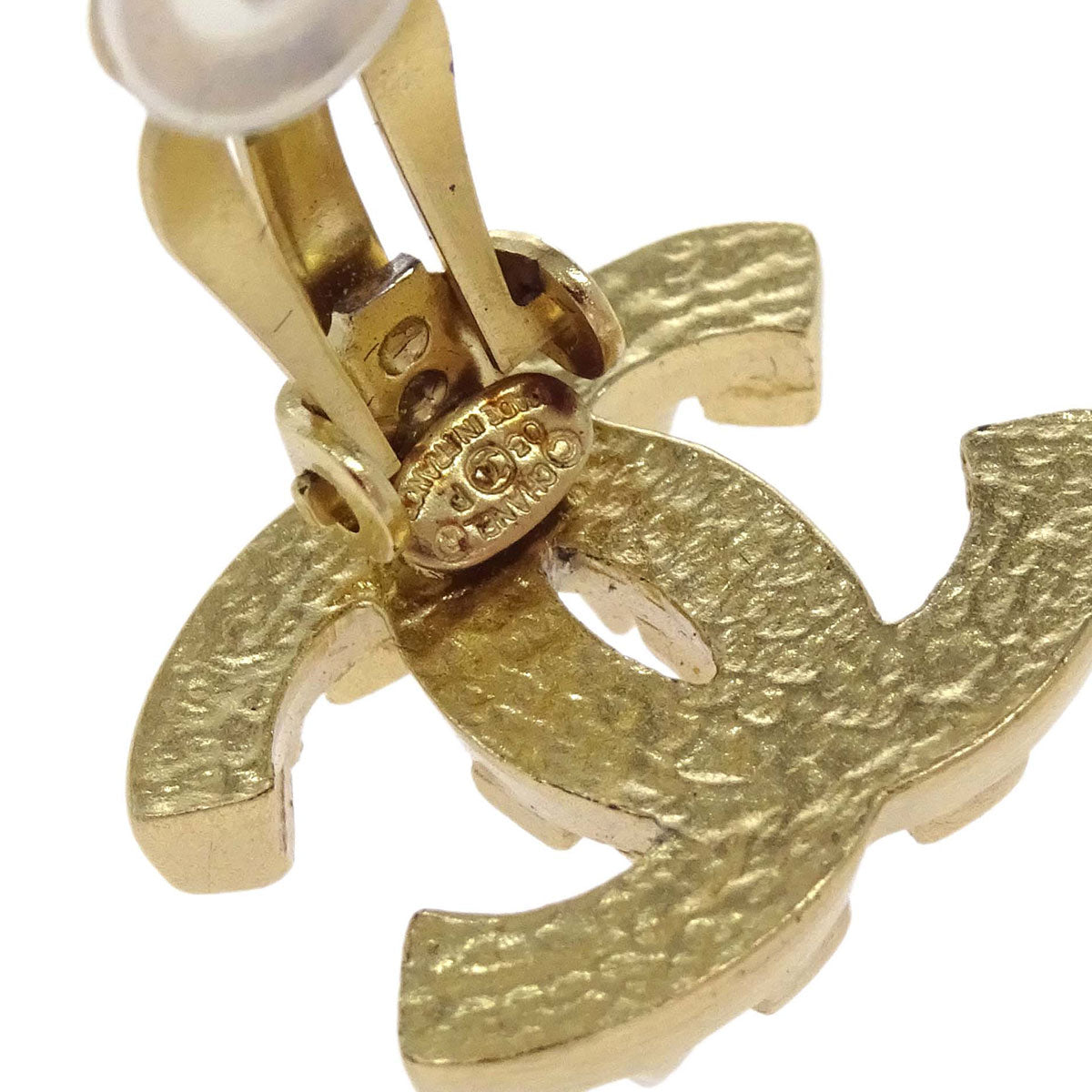Chanel CC Clip-On Earrings Gold 03P