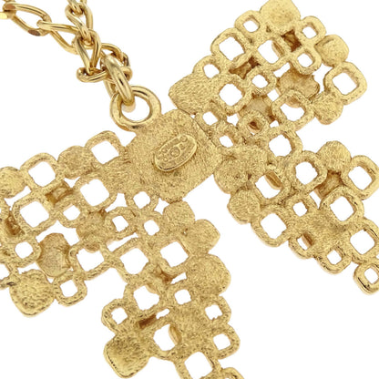 Chanel Gold Colorful CC Bow Motif Pendant Necklace 03S