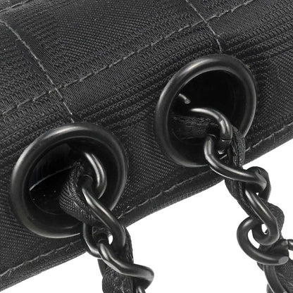 Chanel 2002-2003 Black Jacquard Nylon Travel Line Shoulder Bag