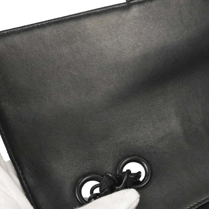 Chanel 2002-2003 Black Jacquard Nylon Travel Line Shoulder Bag