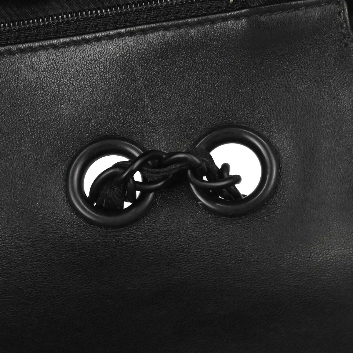 Chanel 2002-2003 Black Jacquard Nylon Travel Line Shoulder Bag