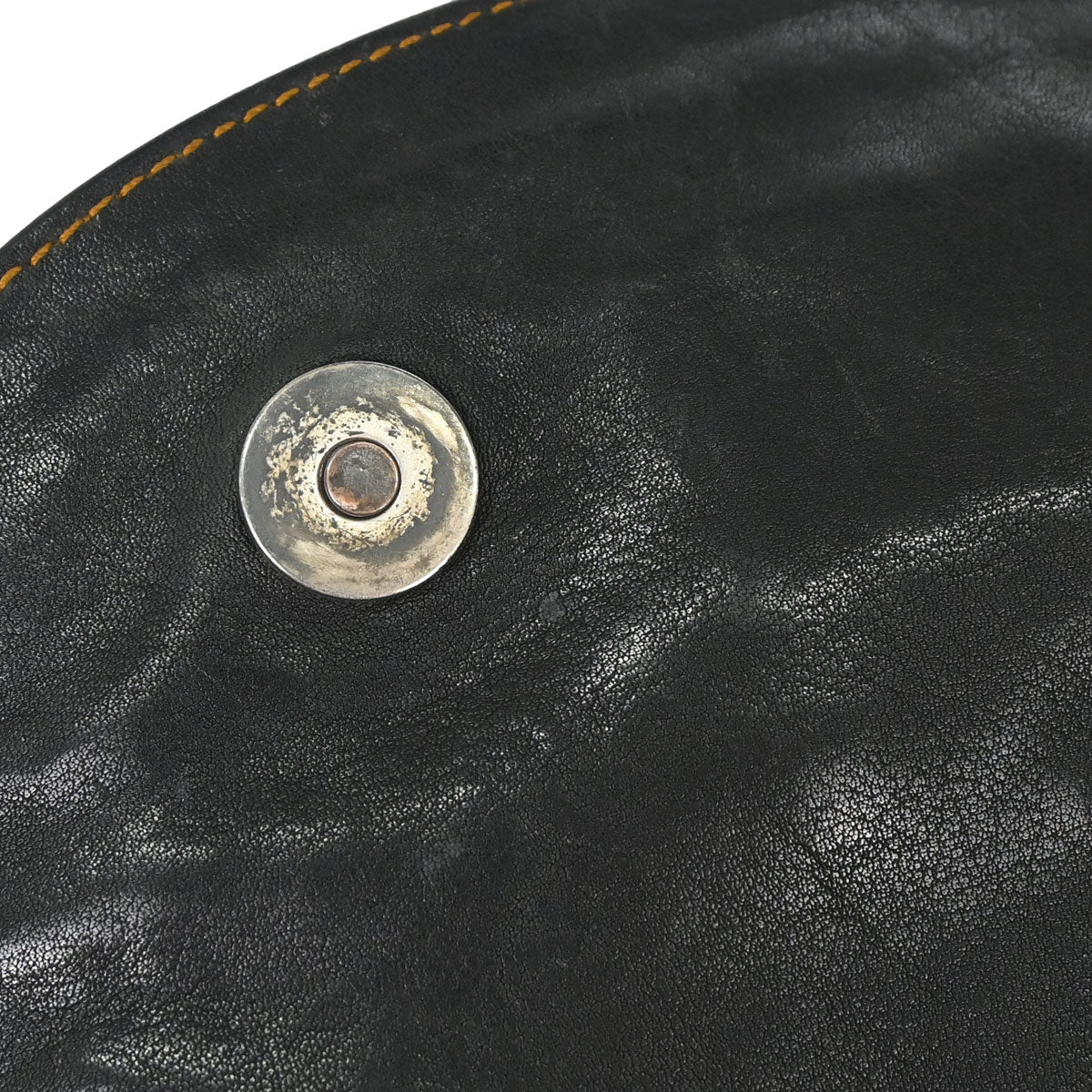 Christian Dior Black Leather Gaucho Shoulder Bag