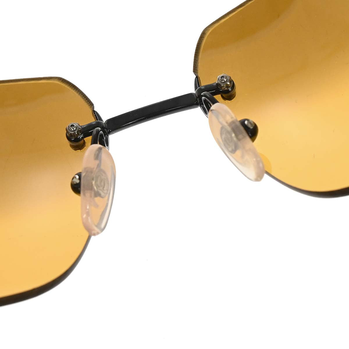 Chanel Sunglasses Eyewear Yellow 63□16 120 Small Good