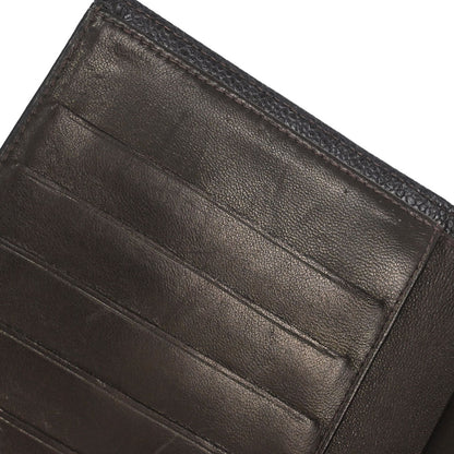 Chanel 2002-2003 Brown Caviar Skin Long Bifold Wallet Purse