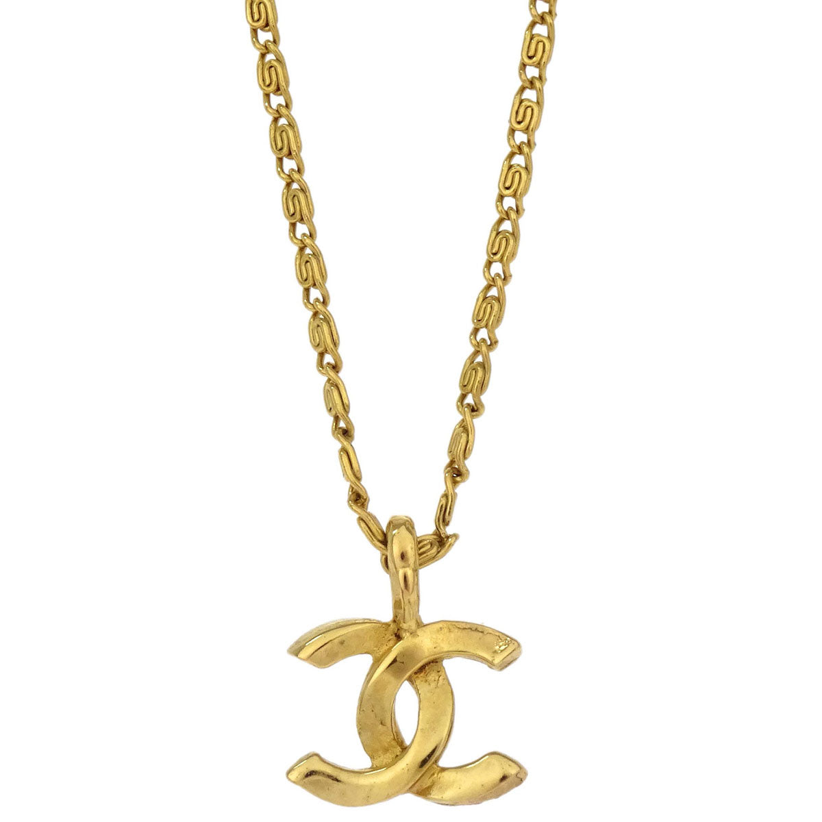 Chanel Gold CC Pendant Necklace 1982