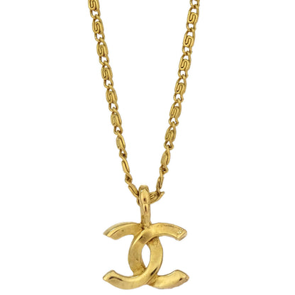 Chanel Gold CC Pendant Necklace 1982
