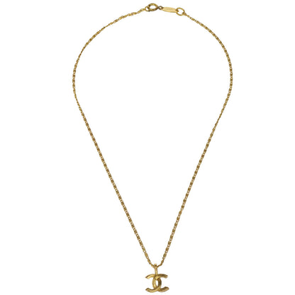 Chanel Gold CC Pendant Necklace 1982