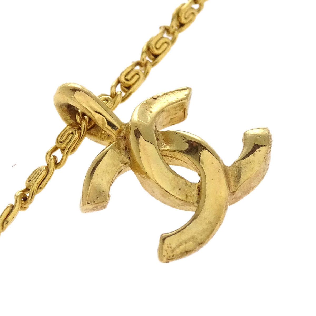 Chanel Gold CC Pendant Necklace 1982