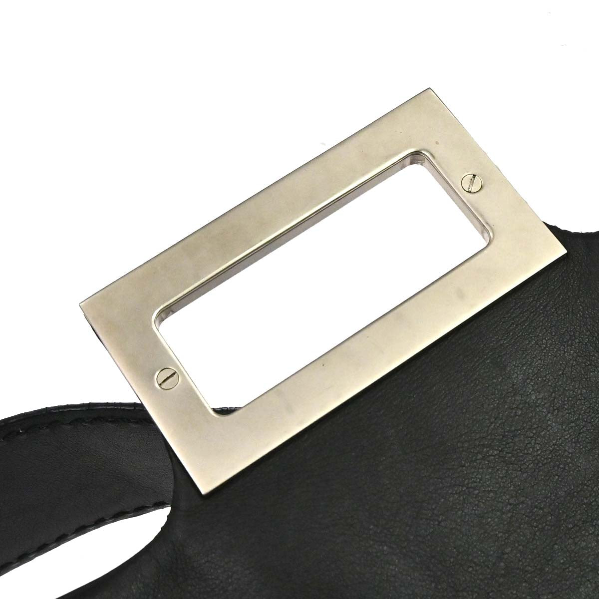 Chanel 2003-2004 Black Lambskin Choco Bar Mademoiselle Lock Handbag