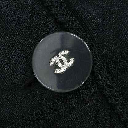 Chanel 2017 Single Breasted Collarless Jacket Black #40