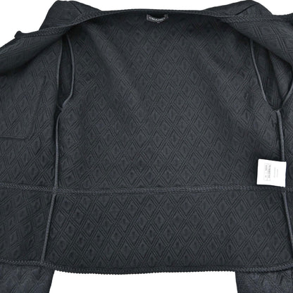Chanel 2017 Single Breasted Collarless Jacket Black #40