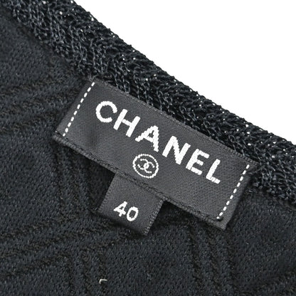 Chanel 2017 Single Breasted Collarless Jacket Black #40