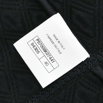 Chanel 2017 Single Breasted Collarless Jacket Black #40