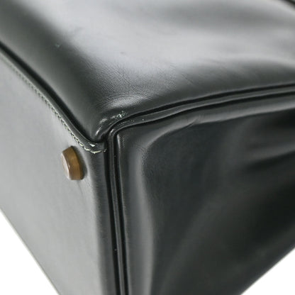 Hermes Vert Fonce Box Calf Kelly 32 Retourne Handbag