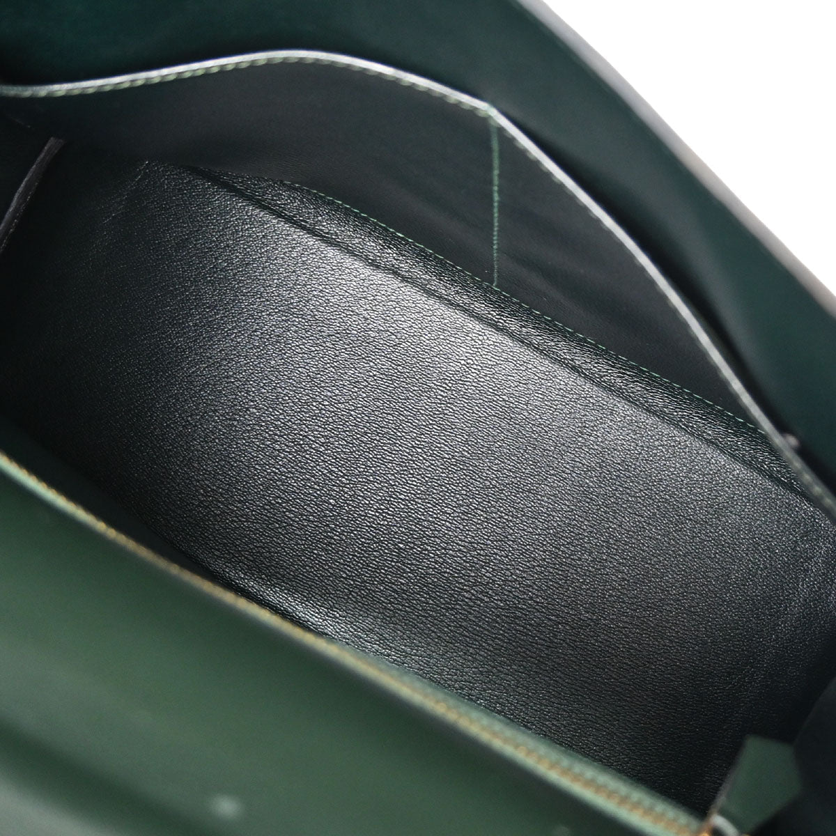 Hermes Vert Fonce Box Calf Kelly 32 Retourne Handbag