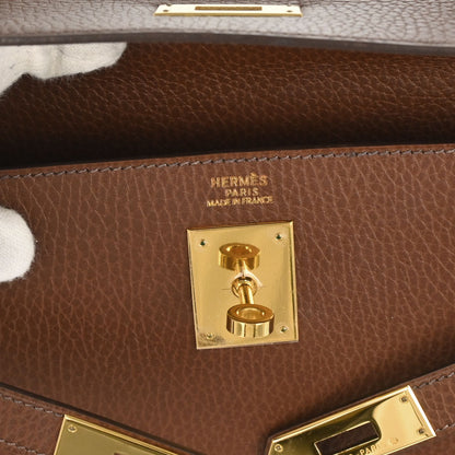 Hermes Terre Ardennes Kelly 32 Sellier 2way Shoulder Handbag