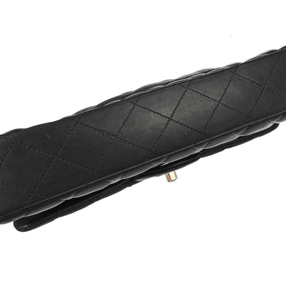 Chanel Black Lambskin East West Shoulder Bag