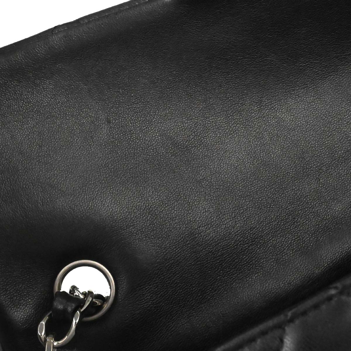 Chanel Black Lambskin East West Shoulder Bag