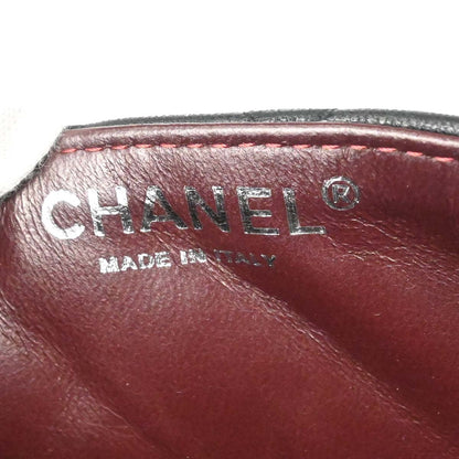 Chanel Black Lambskin East West Shoulder Bag