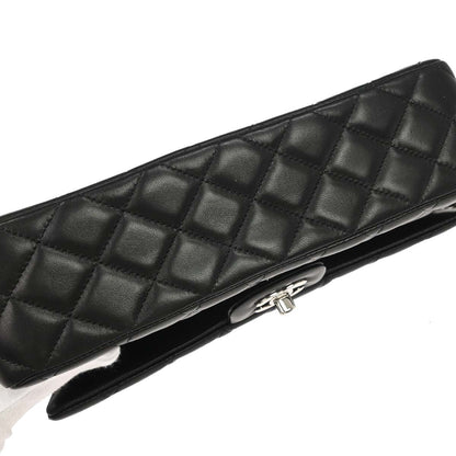 Chanel 2014 Black Lambskin Valentine Single Flap Shoulder Bag