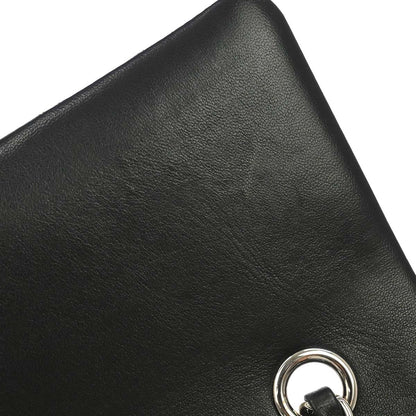 Chanel 2014 Black Lambskin Valentine Single Flap Shoulder Bag