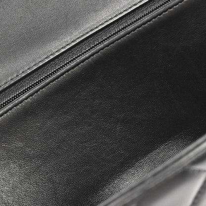 Chanel 2014 Black Lambskin Valentine Single Flap Shoulder Bag