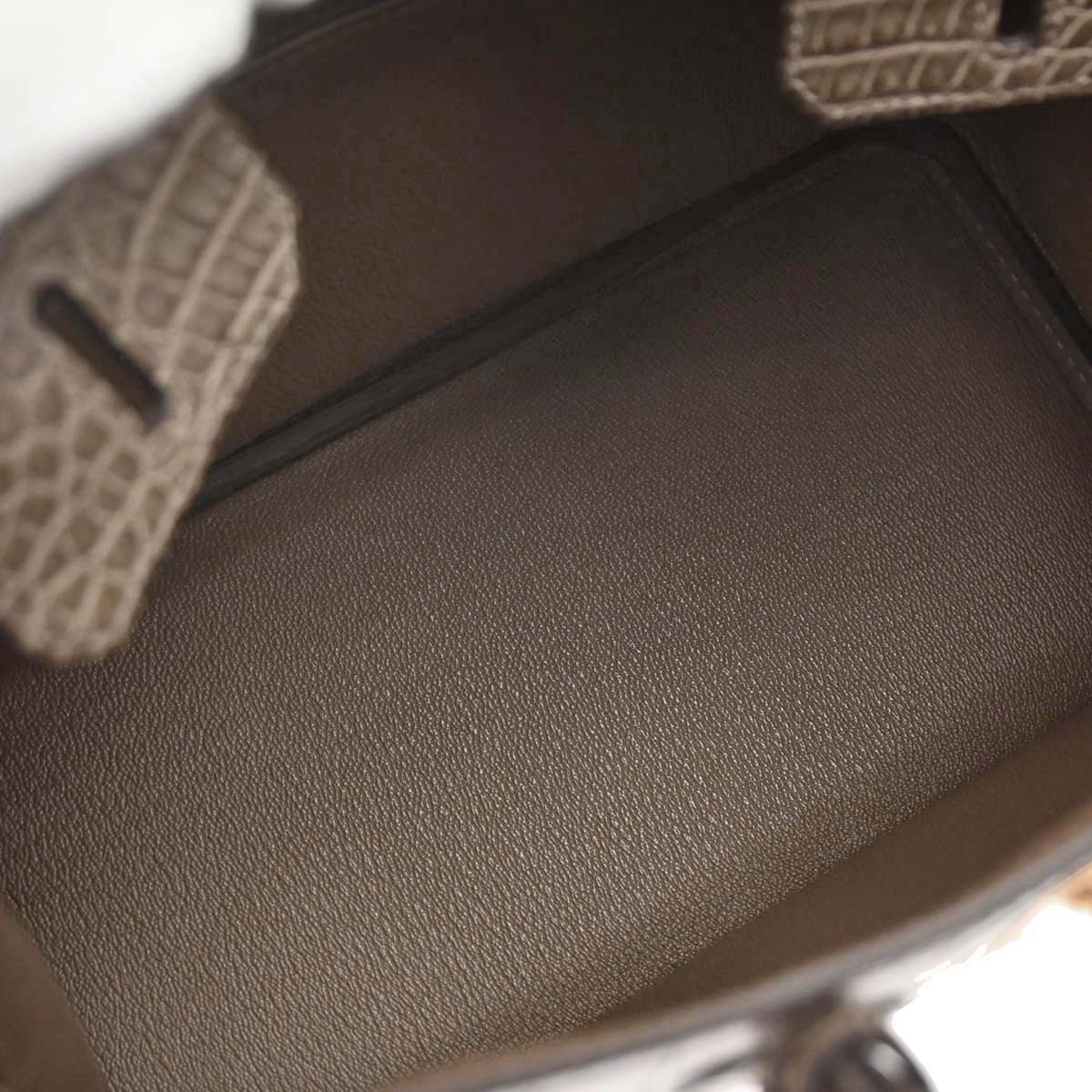 Hermes * Origan Matt Alligator Birkin 25 Handbag