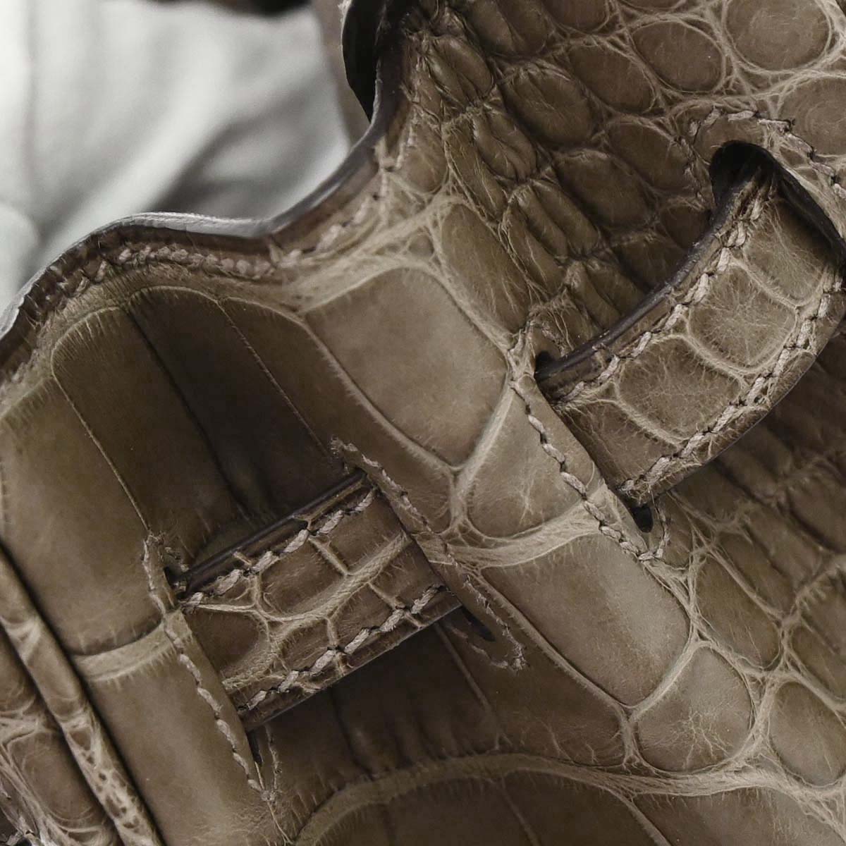 Hermes * Origan Matt Alligator Birkin 25 Handbag