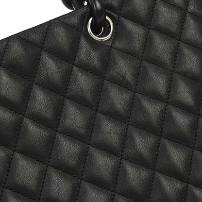 Chanel Black Calfskin Cambon Ligne Tote Handbag