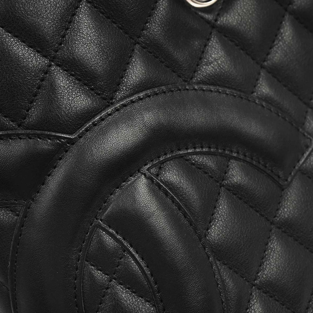 Chanel Black Calfskin Cambon Ligne Tote Handbag