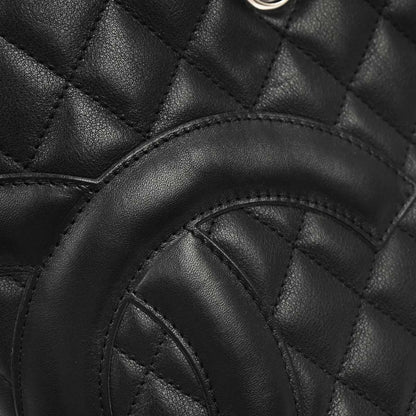 Chanel Black Calfskin Cambon Ligne Tote Handbag