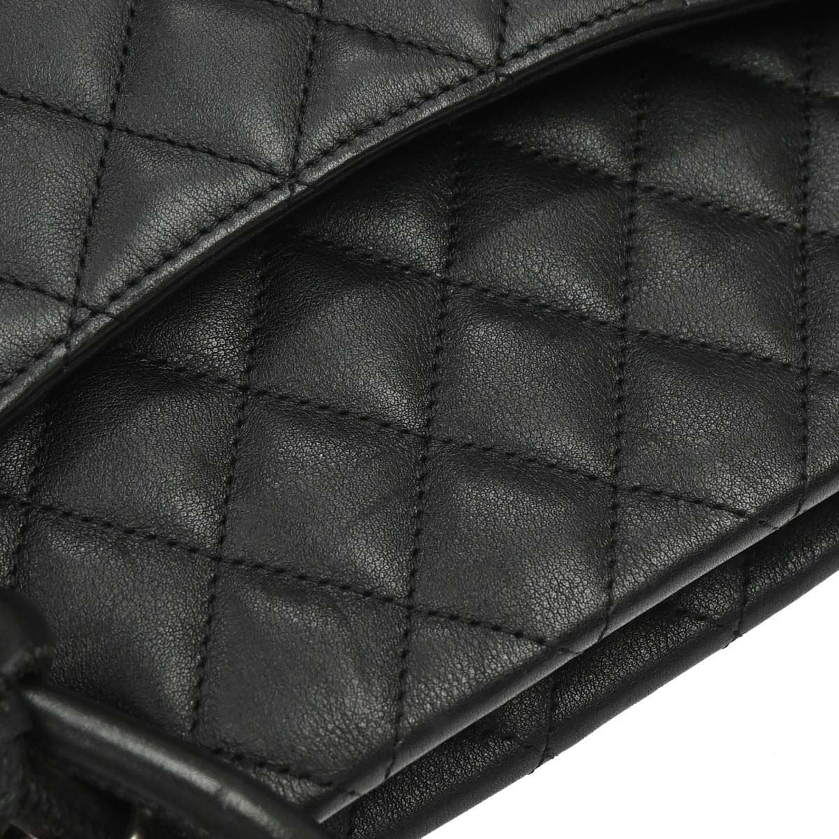 Chanel Black Calfskin Cambon Ligne Tote Handbag