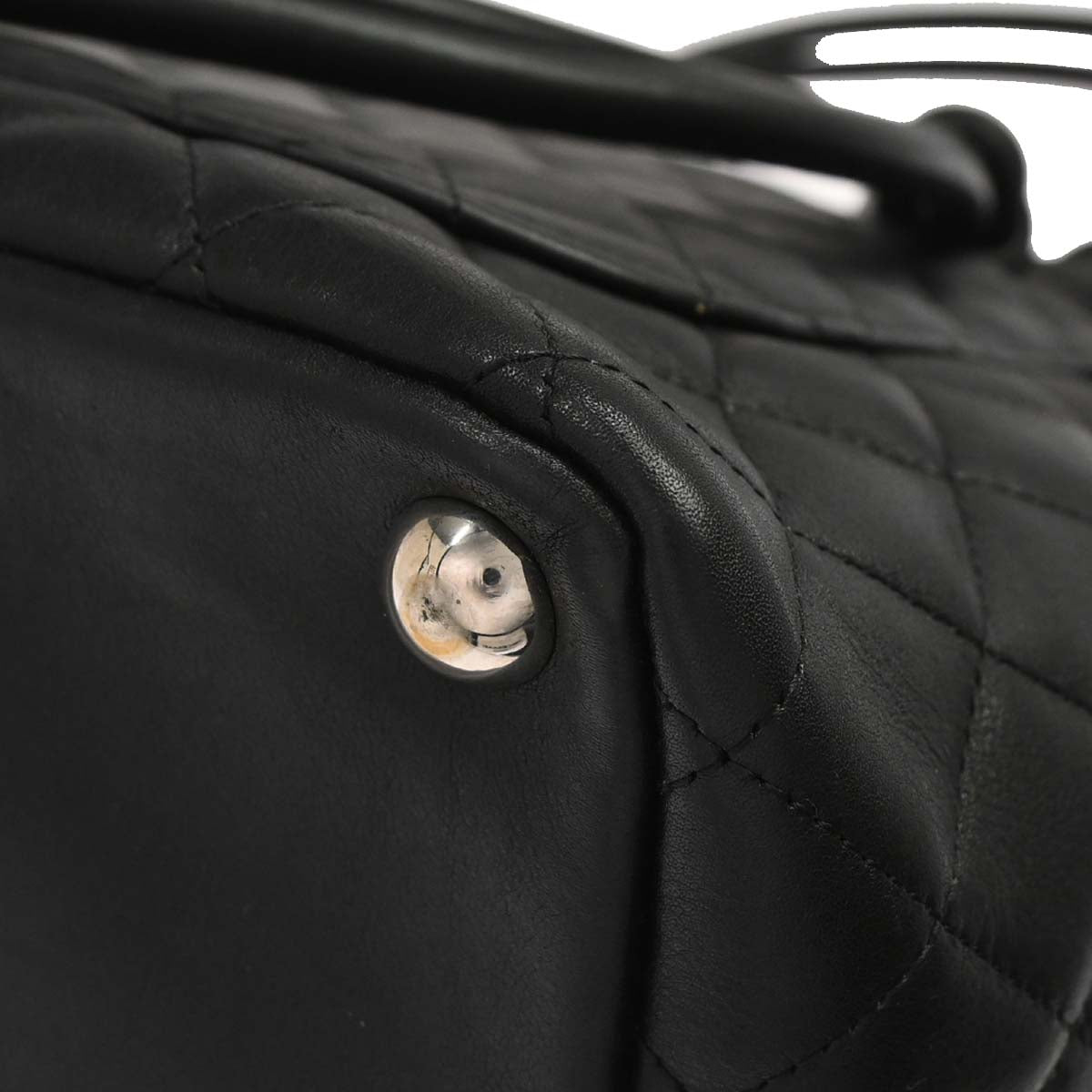 Chanel Black Calfskin Cambon Ligne Tote Handbag