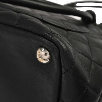 Chanel Black Calfskin Cambon Ligne Tote Handbag