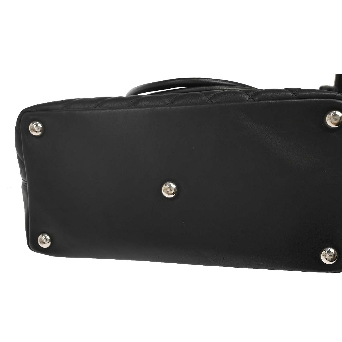 Chanel Black Calfskin Cambon Ligne Tote Handbag