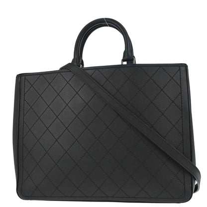 Chanel 2017-2018 Black Calfskin Wild Stitch So Light Tote 2way Shoulder Handbag