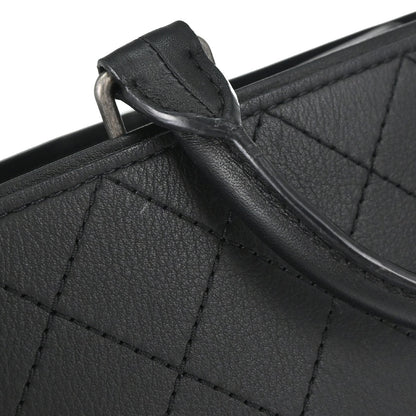 Chanel 2017-2018 Black Calfskin Wild Stitch So Light Tote 2way Shoulder Handbag