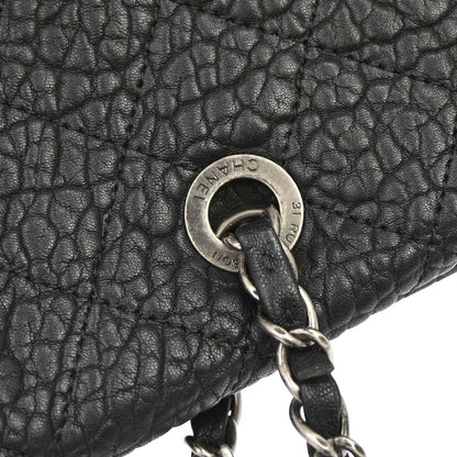 Chanel 2015-2016 Black Lambskin Chain Tote Handbag