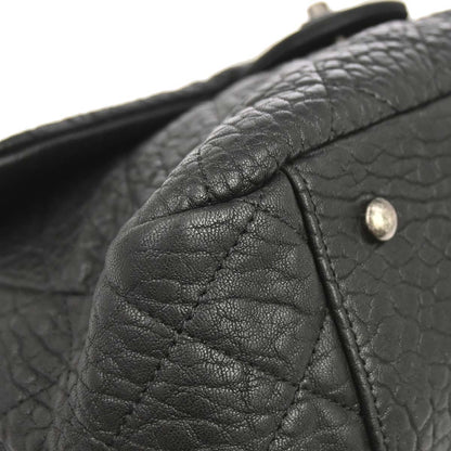 Chanel 2015-2016 Black Lambskin Chain Tote Handbag