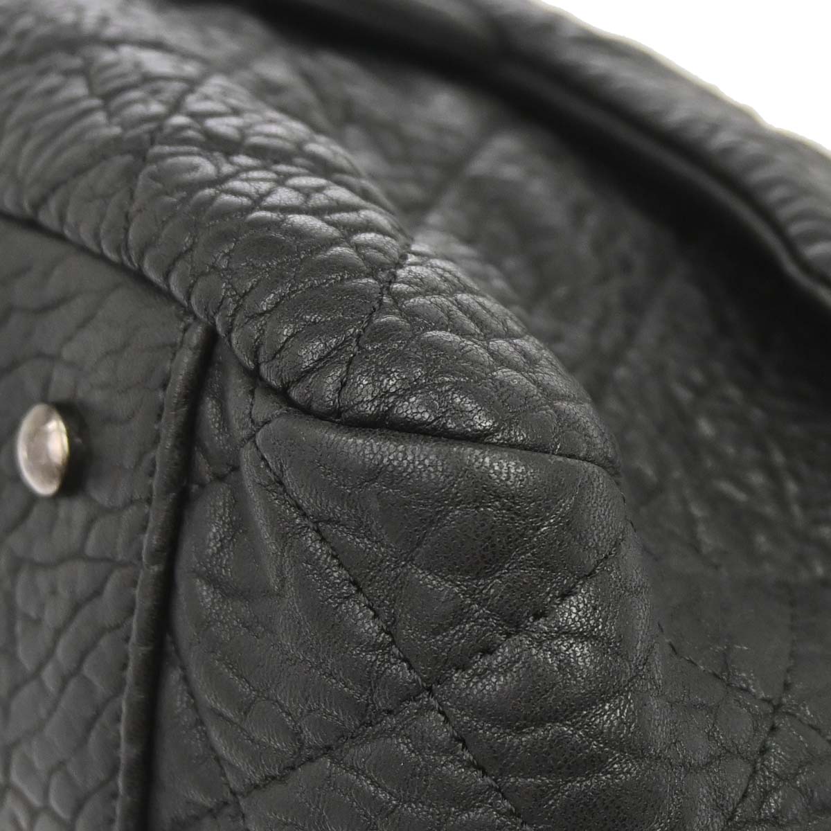 Chanel 2015-2016 Black Lambskin Chain Tote Handbag