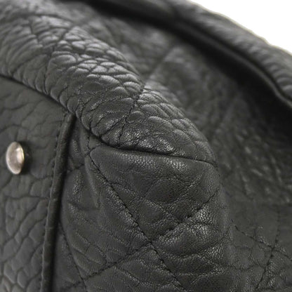 Chanel 2015-2016 Black Lambskin Chain Tote Handbag