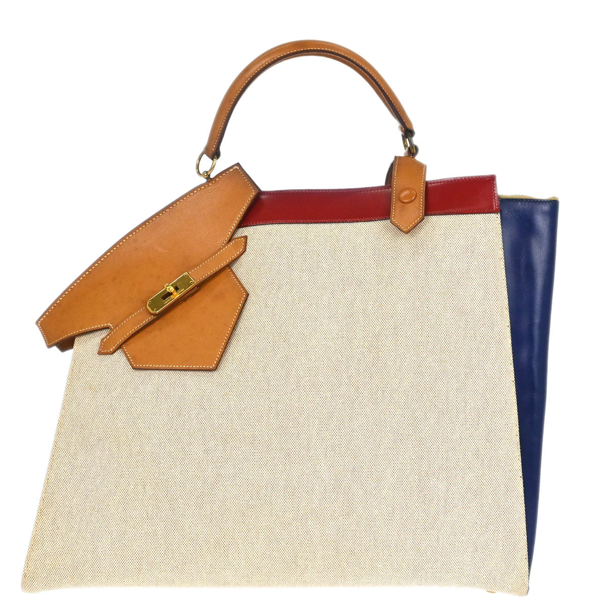 Hermes Natural Toile H Himalaya Handbag